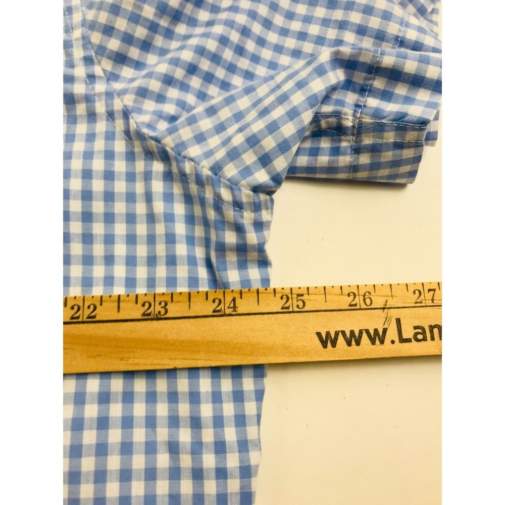 US Polo Assn. Shirt Men's Size XL Blue White Checkered Short Sleeve Button Down - Picture 3 of 6